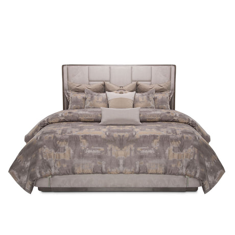 Roxbury Park Slate Queen Multi-panel Bed from Michael Amini - Luna Furniture