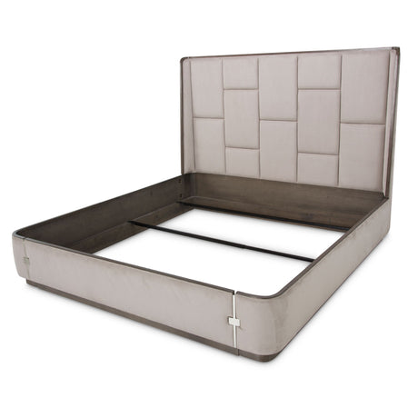 Roxbury Park Slate Eastern King Multi-panel Bed from Michael Amini - Luna Furniture