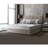 Roxbury Park Slate Queen Multi-panel Bed from Michael Amini - Luna Furniture