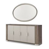 Roxbury Park Slate Sideboard With Mirror from Michael Amini - Luna Furniture