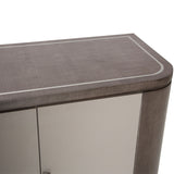 Roxbury Park Slate Sideboard With Mirror from Michael Amini - Luna Furniture