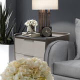 Roxbury Park Slate Nightstand from Michael Amini - Luna Furniture