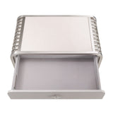 Roxbury Park Stainless Steel Metal Nightstand from Michael Amini - Luna Furniture