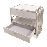 Roxbury Park Stainless Steel Metal Nightstand from Michael Amini - Luna Furniture