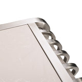 Roxbury Park Stainless Steel Metal Nightstand from Michael Amini - Luna Furniture