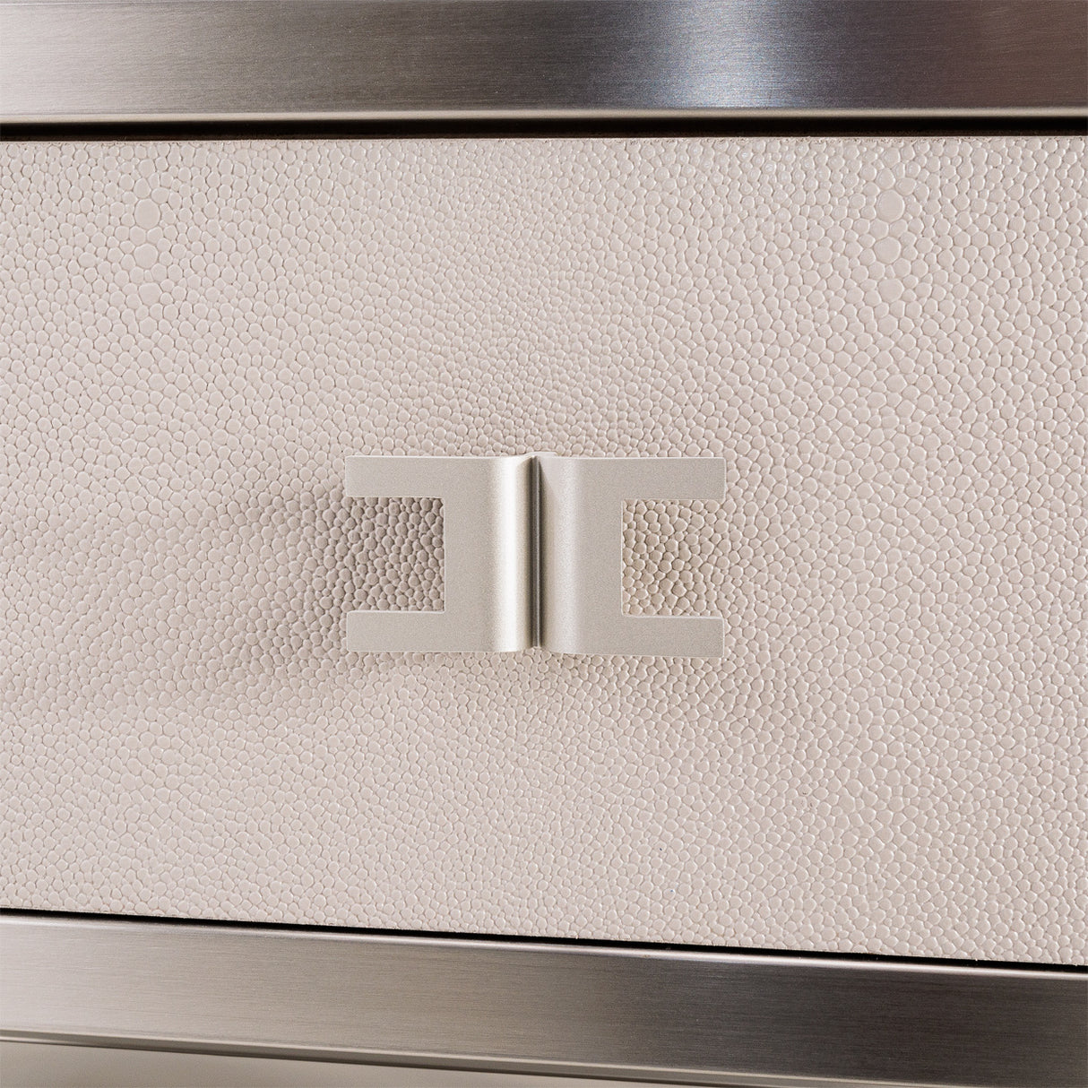 Roxbury Park Stainless Steel Metal Nightstand from Michael Amini - Luna Furniture