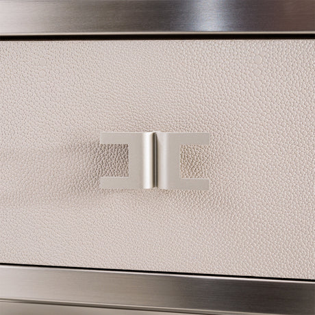 Roxbury Park Stainless Steel Metal Nightstand from Michael Amini - Luna Furniture