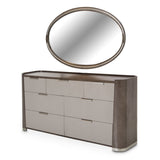 Roxbury Park Slate Dresser With Mirror from Michael Amini - Luna Furniture