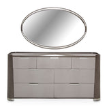 Roxbury Park Slate Dresser With Mirror from Michael Amini - Luna Furniture