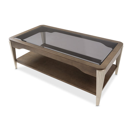 Roxbury Park Slate Cocktail Table from Michael Amini - Luna Furniture