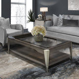Roxbury Park Slate Cocktail Table from Michael Amini - Luna Furniture
