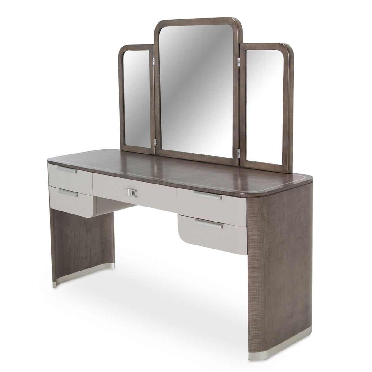Roxbury Park Slate Vanity With Mirror from Michael Amini - Luna Furniture