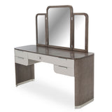 Roxbury Park Slate Vanity With Mirror from Michael Amini - Luna Furniture