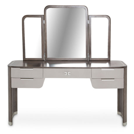 Roxbury Park Slate Vanity With Mirror from Michael Amini - Luna Furniture