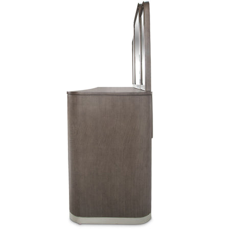 Roxbury Park Slate Vanity With Mirror from Michael Amini - Luna Furniture
