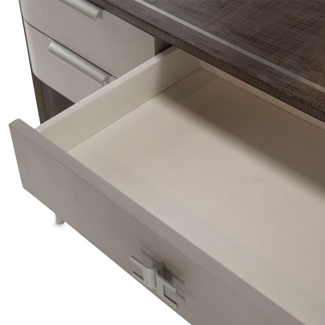 Roxbury Park Slate Vanity With Mirror from Michael Amini - Luna Furniture