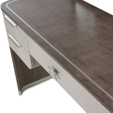 Roxbury Park Slate Vanity Desk from Michael Amini - Luna Furniture