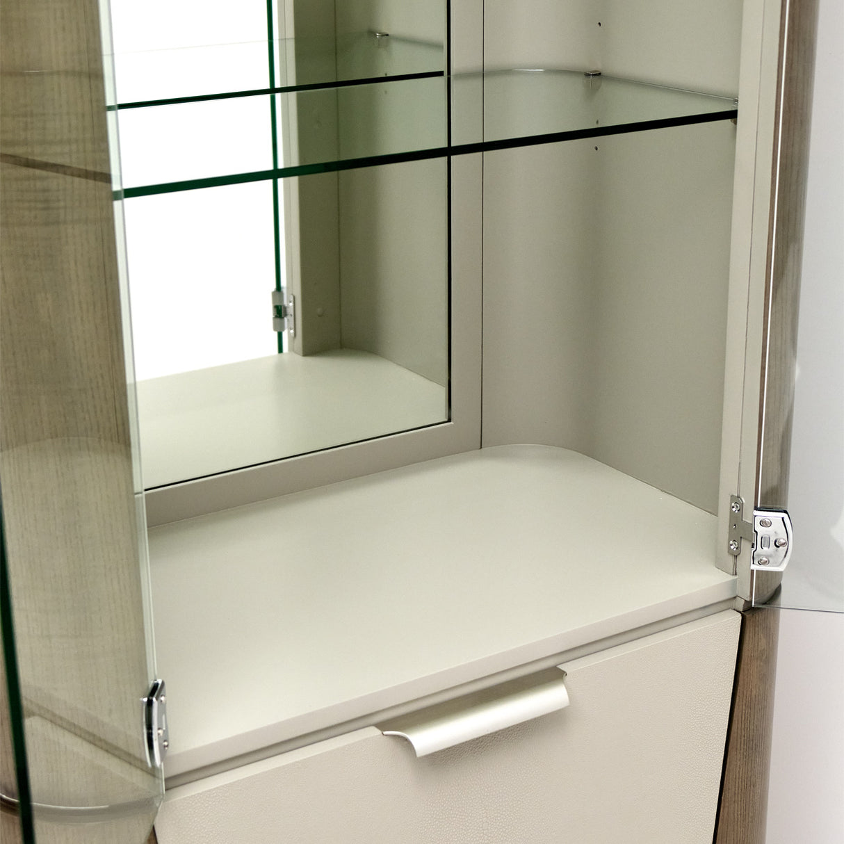 Roxbury Park Slate Display Cabinet from Michael Amini - Luna Furniture