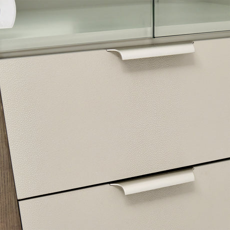 Roxbury Park Slate Display Cabinet from Michael Amini - Luna Furniture