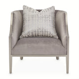 Roxbury Park Stainless Steel Accent Chair from Michael Amini - Luna Furniture
