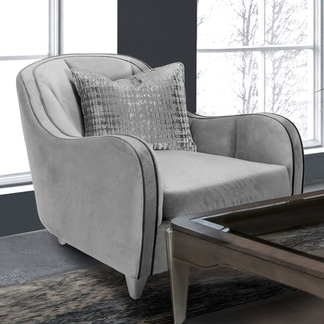 Roxbury Park Slate Matching Chair from Michael Amini - Luna Furniture