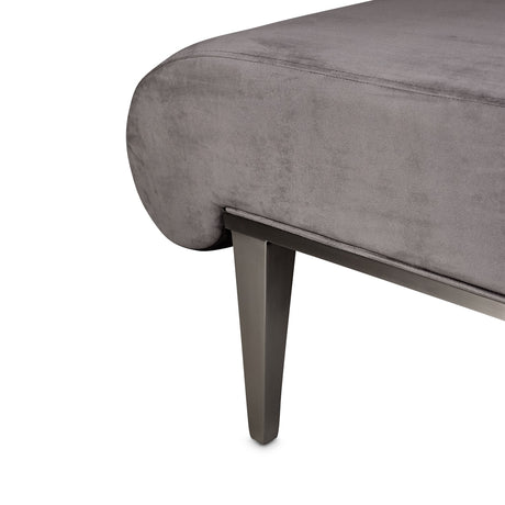 Roxbury Park Stainless Steel Chaise Gray Pearl from Michael Amini - Luna Furniture