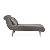 Roxbury Park Stainless Steel Chaise Gray Pearl from Michael Amini - Luna Furniture