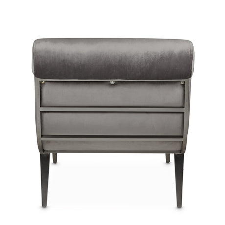Roxbury Park Stainless Steel Chaise Gray Pearl from Michael Amini - Luna Furniture