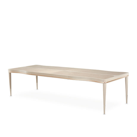 Malibu Crest Blush 4 Leg. Rect. Dining Table Blush from Michael Amini - Luna Furniture