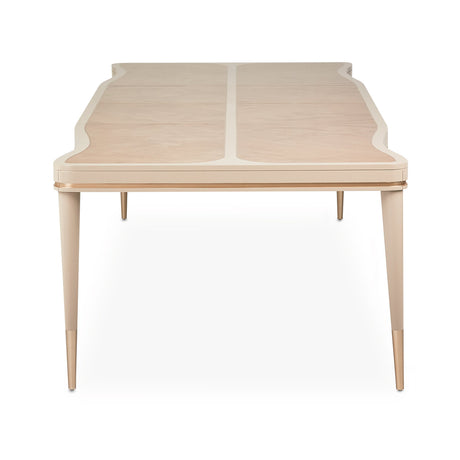 Malibu Crest Blush 4 Leg. Rect. Dining Table Blush from Michael Amini - Luna Furniture