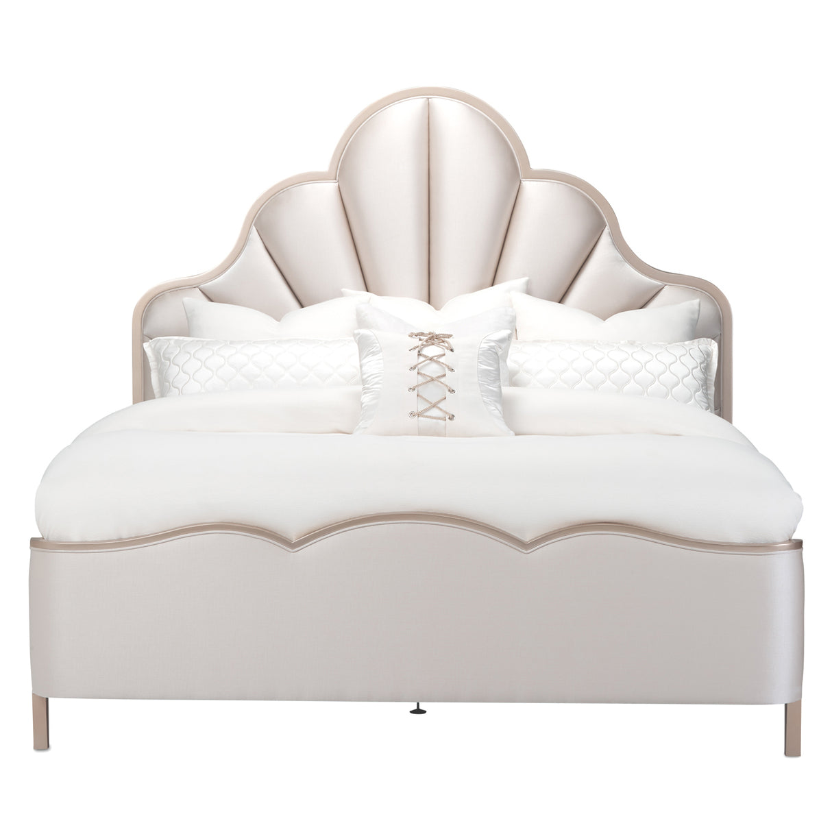Malibu Crest Chardonnay Eastern King Panel Bed from Michael Amini - Luna Furniture