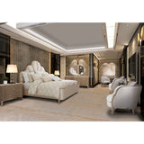 Malibu Crest Chardonnay Cal. King Panel Bed from Michael Amini - Luna Furniture