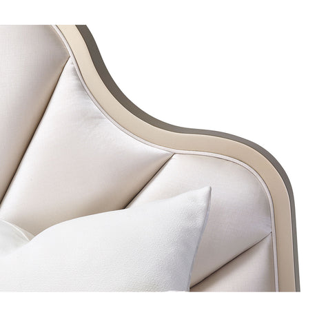 Malibu Crest Chardonnay Eastern King Panel Bed from Michael Amini - Luna Furniture