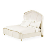 Malibu Crest Chardonnay Queen Curved Panel Bed from Michael Amini - Luna Furniture