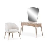 Malibu Crest Blush Vanity Set With Mirror & Chair from Michael Amini - Luna Furniture