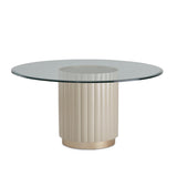 Malibu Crest Chardonnay Round Dining Table from Michael Amini - Luna Furniture