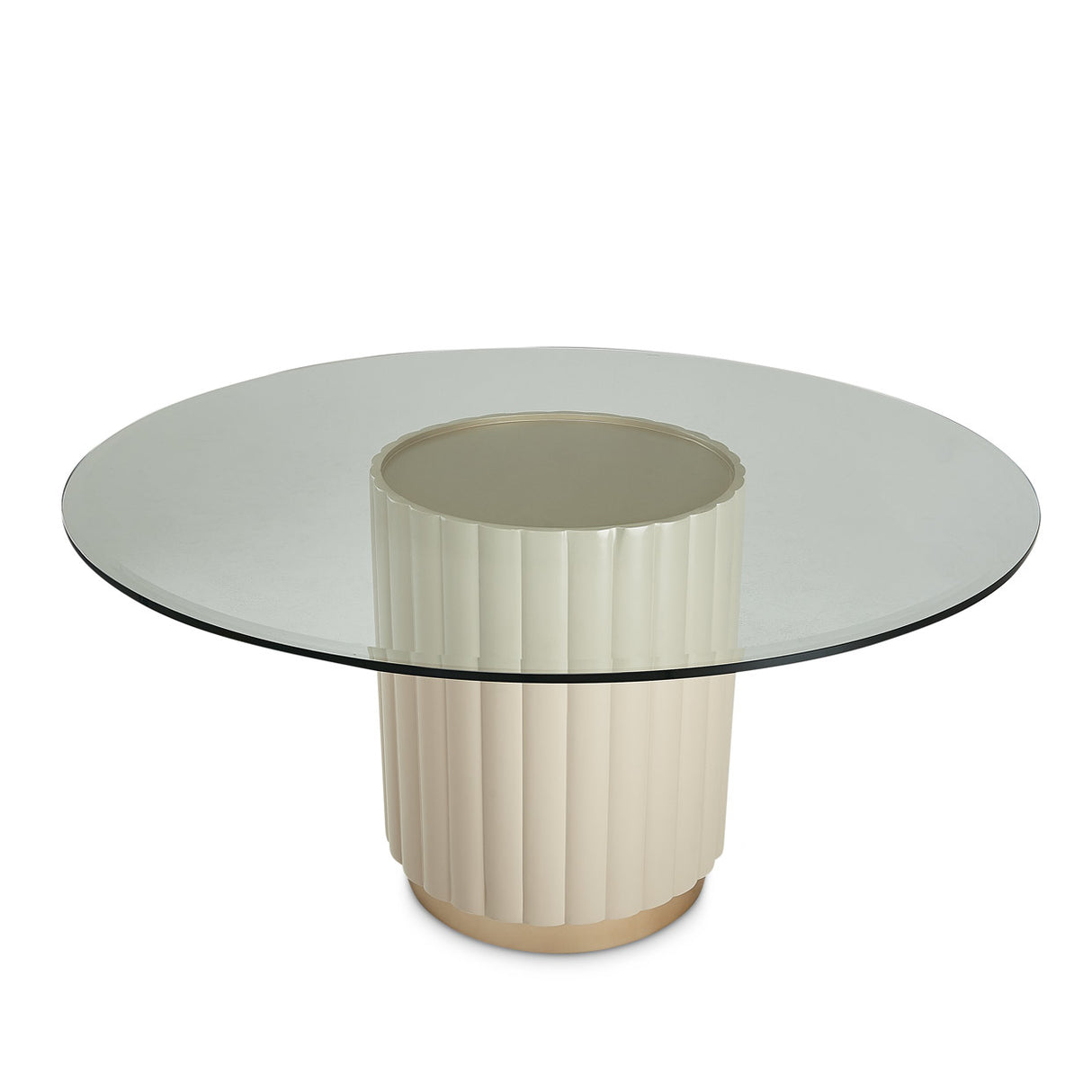 Malibu Crest Chardonnay Round Dining Table from Michael Amini - Luna Furniture