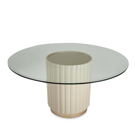 Malibu Crest Chardonnay Round Dining Table from Michael Amini - Luna Furniture