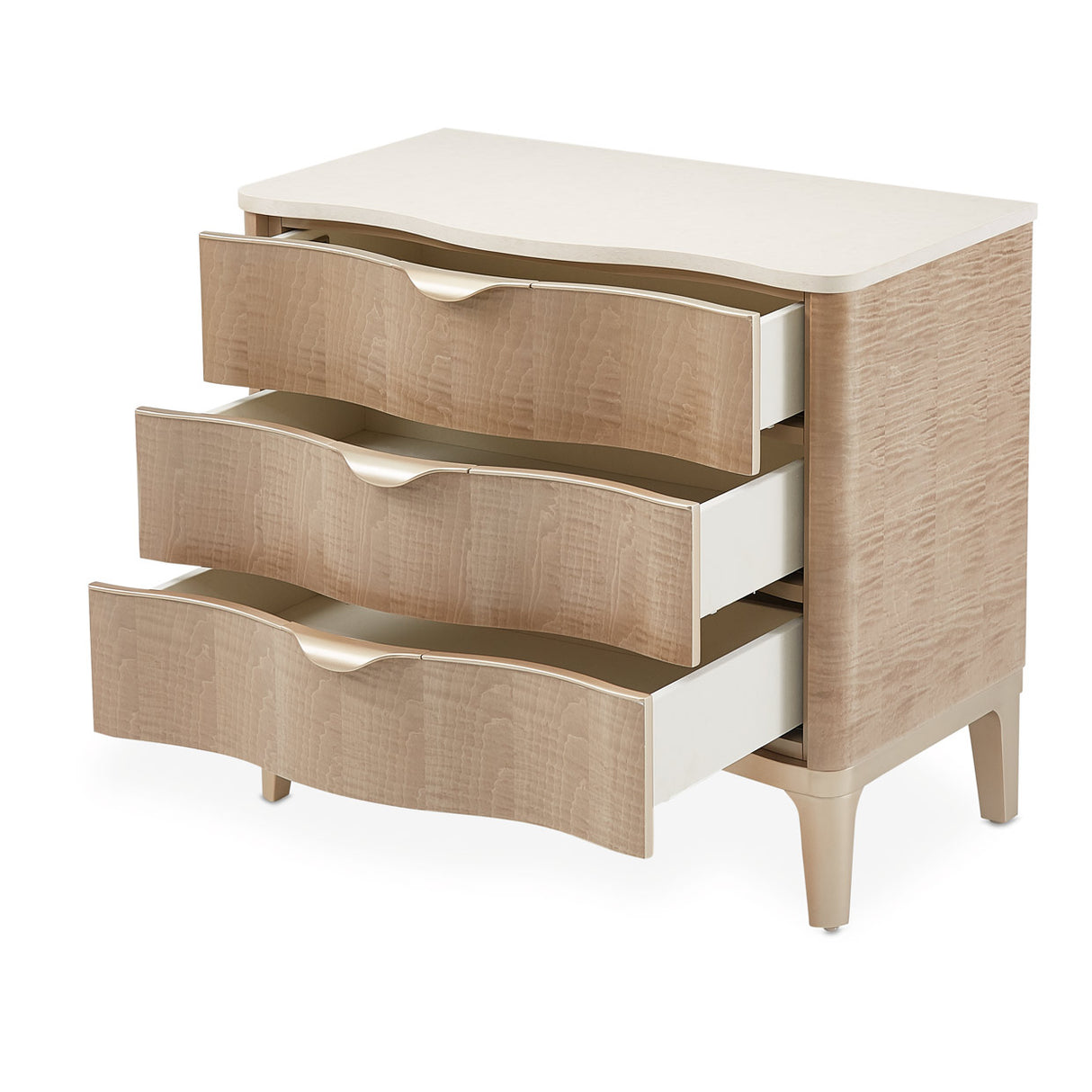 Malibu Crest Blush Nightstand from Michael Amini - Luna Furniture