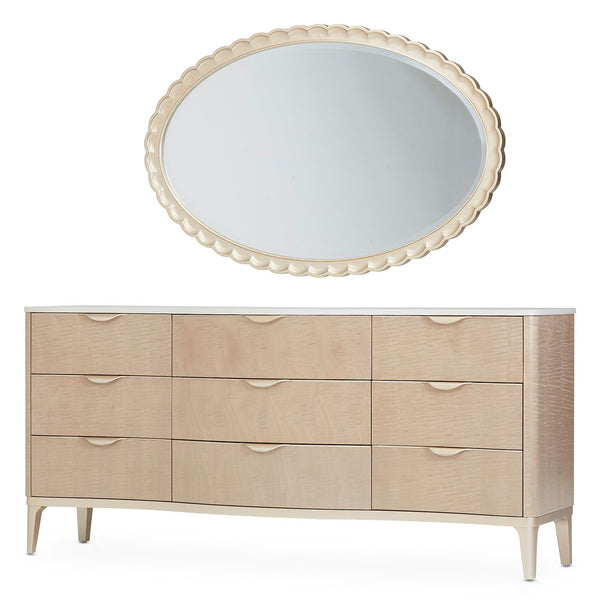 Malibu Crest Blush Dresser With Mirror