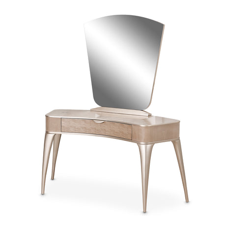 Malibu Crest Blush Vanity With Mirror from Michael Amini - Luna Furniture