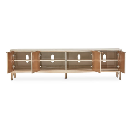 Malibu Crest Blush Media Cabinet from Michael Amini - Luna Furniture