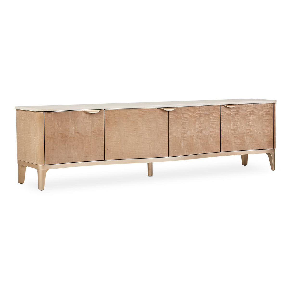 Malibu Crest Blush Media Cabinet from Michael Amini - Luna Furniture