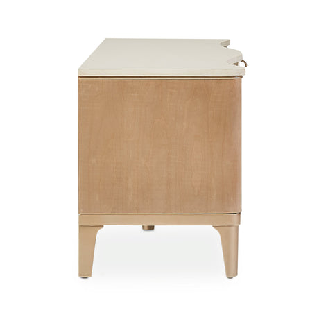 Malibu Crest Blush Media Cabinet from Michael Amini - Luna Furniture