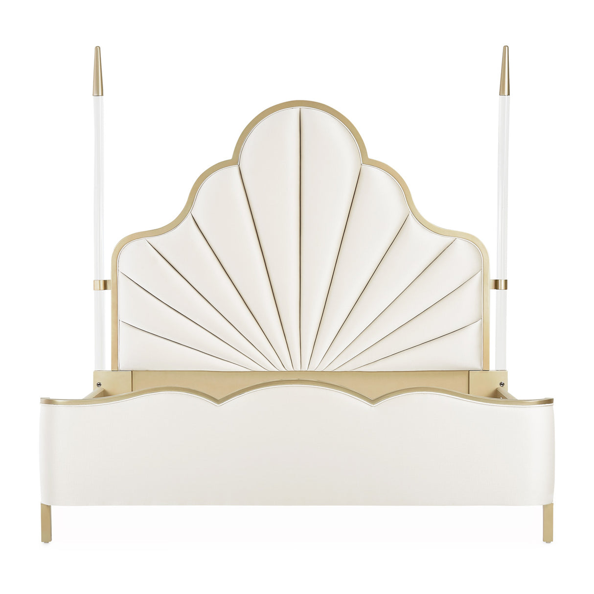 Malibu Crest Chardonnay Eastern King Poster Bed from Michael Amini - Luna Furniture