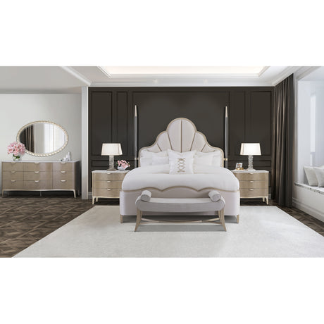 Malibu Crest Chardonnay Queen Poster Bed from Michael Amini - Luna Furniture