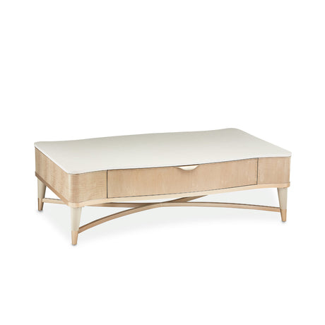 Malibu Crest Blush Rectangular Cocktail Table from Michael Amini - Luna Furniture