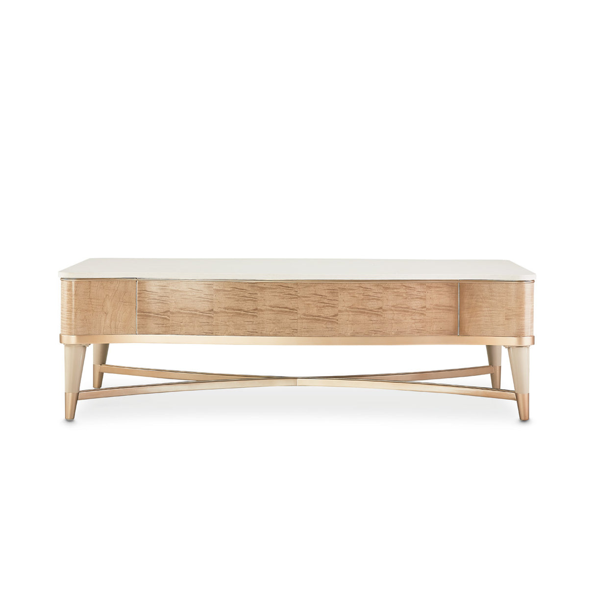 Malibu Crest Blush Rectangular Cocktail Table from Michael Amini - Luna Furniture