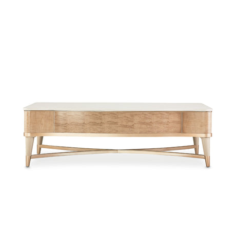 Malibu Crest Blush Rectangular Cocktail Table from Michael Amini - Luna Furniture