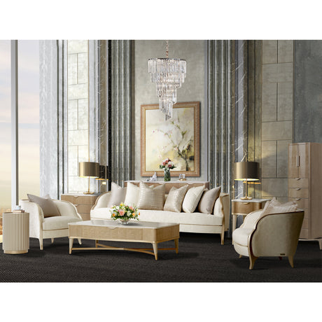Malibu Crest Blush Rectangular Cocktail Table from Michael Amini - Luna Furniture